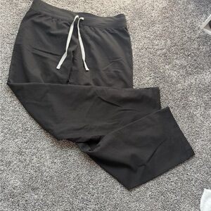 Figs Men's Black Joggers with Gray Drawstring